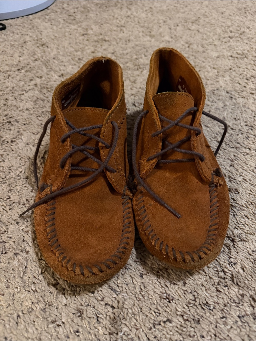 Women’s Suede Chukka Moccasin Boots - Chestnut Brown